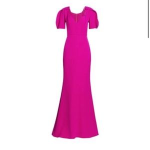 Badgley MISCHKA Fuchsia Long Dress - size 8